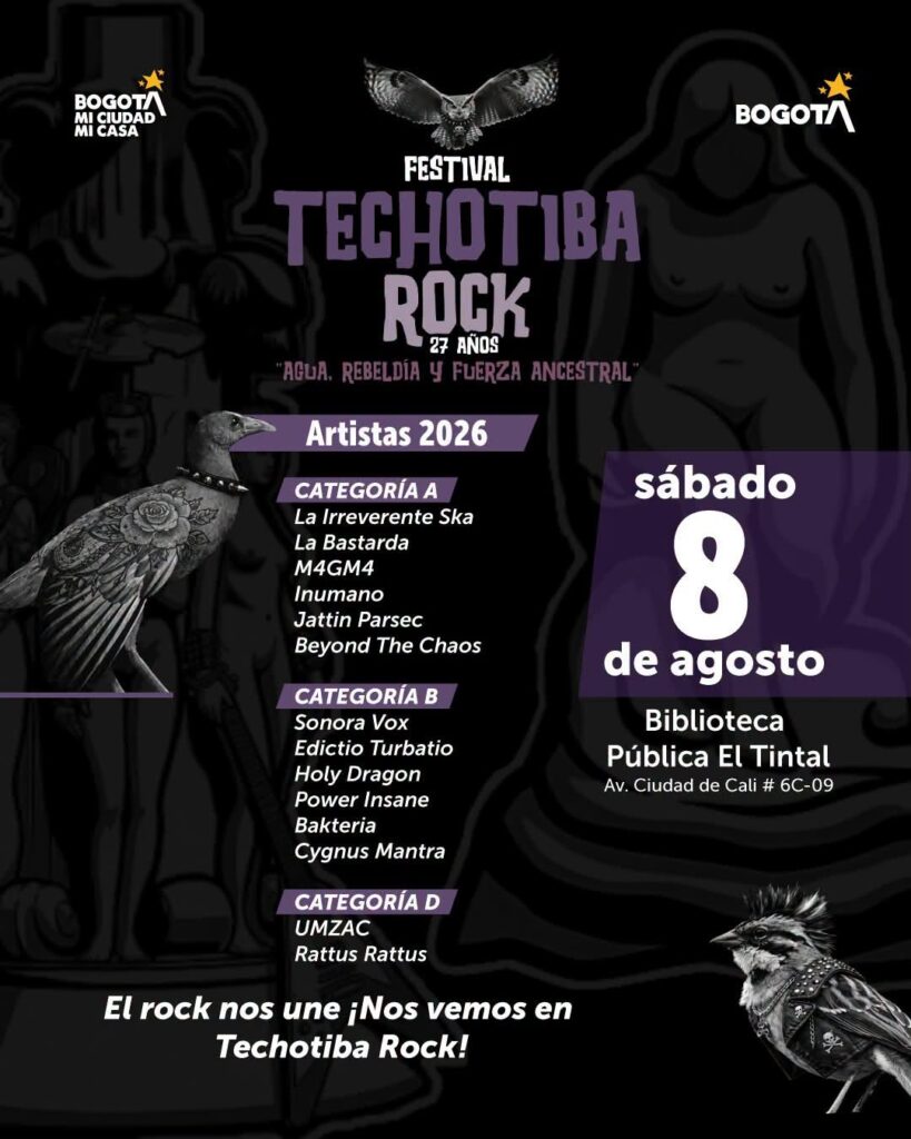 27 años de resistencia y decibelios: ¡Regresa el Festival Techotiba Rock a Kennedy! 758915181 1261692685943711 4243186643263521584 n (1)